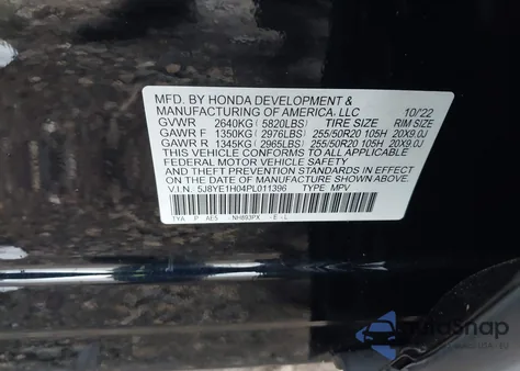 2023 Acura Mdx A-Spec z USA, uszkodzony, nr VIN 5J8YE1H04PL011396